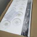 10 Light Black Vanity Lights for Giant Mirror, Bathroom Vanity Lights Over Mirror with Milky White Frosted Glass Shades,65 inch Bathroom Light Fixture for Mirrors, E26