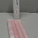 4 Pack | 10" Premium Unscented Ribbed Wick Taper Candles, Tall Ribbon Wax Dinner Unscented Modern Home Décor Soy Wax Handmade 12 Hours candlesticks (Baby Pink)