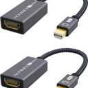 IVANKY 4K@60Hz Active Mini DisplayPort to HDMI Adapter 2Pack, Thunderbolt 1&2 to HDMI, Mini DP to HDMI Adapter for MacBook Air/Pro, Surface Pro/Dock/Book, Monitor, Projector-Grey