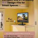 Feihe 15.6 Inch Small Smart TV - Full HD 1080p Compact Flat Screen Smart Television with Wi/Fi, Bluetooth, Voice Remote for Kitchen, Bedroom, RV