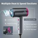 ANNE BETTY Ionic Hair Dryer with Diffuser, Powerful 1800W Blow Dryer for Women & Men, Fast-Drying Hair Dryer with Nozzle for Home, Salon, Travel