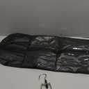 Hairro Portable Hair Extensions Carrier with Front Pockets Non-Woven Dust-Proof Storage Case for Human Hair Extensions, 26 Inch Natural Black