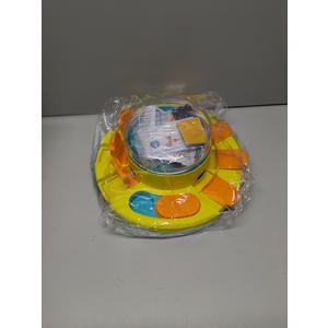 Potaroma Dog Puzzle Toy 2 Levels, Slow Feeder, Pup Food Treat Feeding Dispenser for IQ Training and Entertainment for All Breeds 4.2 Inch Height (Yellow Blue)