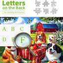 Spring Dogs Farm Picnic 500 Piece Puzzle for Adults, Fun Puzzles for Adults 500 Pieces with HD Print & Poster, 23" X 15" Dust Free, for Gifts Halloween Christmas Family Games Lovers