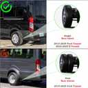 LH Tail light Assembly Fit for 2015-2025 Ford Transit 150 250 350 350HD Rear Lamp Left Driver Side Brake Lamp W/Bulbs and Harness Halogen Type W/Single Rear Wheels CK4Z13405G 166-02779L