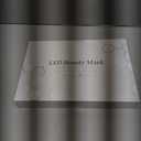 Yahi Red Light Photon Facial & Neck Mask with Remote Control, 7 Custom Modes with Infrared, Portable & Rechargeable with Timer for Home Use, 175 HighDensity Light Beads, White