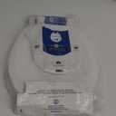 Mayfair Cameron White Toilet Seat, Non Slip Heavy Duty Wood, Easy Clean, Round
