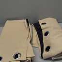 ChrisDowa 100% Blackout Curtains for Bedroom with Black Liner, 2 Thick Layers Total Blackout Thermal Insulated Grommet Window Curtains 2 Panels Set (Beige, 52 x 84 Inch)