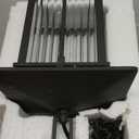 Outdoor Pendant Light Fixture, Soptted Black Aluminum Hanging Porch Lights Outdoor with Ribbed Glass, Exterior Pendant Lights with Adjustable Chain for Patio Corridor (Max 41''H, 1 pc)