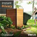 5ft H x 3.2ft W (1 Panel) No Dig Enclo Fairmont Cedar Wood Privacy Screen, Great to Hide Trash Cans, Decorative Patio Privacy Screen, Outdoor Privacy Fence Panel, Air Conditioner Fence, EC18043