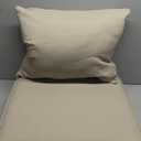 Outdoor Patio Chair Cushions Set, 24" x 24", Set of 2, Water-Repellent, Fade Resistant, Deep Seat Bottom and Back Cushion for Backyard, Couch, Sofa and Patio Furniture, Tan