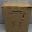 RORIANO Set of 2 Touch Vintage Table Lamps with 2 USB Ports, 3-Way Dimmable Nightstand Flower Lamps, Amber Glass Shade Rustic Leaf Lamp for Living Room Bedroom, LED Bulb Included (Bronze)