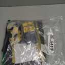 5 Senses Gift Bags For Him Her With Labels Tissue Paper and Handles, Comes With Birthday Decoration Rose Petals and Happy Birthday Banner Balloons for Valentine's Day (Black Gold, 12.6 x 8.7 x 4 inch)