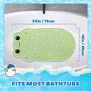 UNEEDE Kids Bathtub Mat Non Slip Shower Mat for Toddlers, Washable Anti Slip Tub Surface, Soft Rubber Mat for Bathtub Shower, Waterproof Bathtub Essentials for ChildrenNot for Textured Surfaces