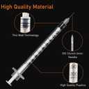 U-100 1ml Syringe with Needle, 31G 1/4" 6mm 1cc Syringes, Disposable Individual Package, Pack of 100