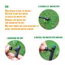 Anti-Drop Drip Irrigation Emitters for 1/4" Drip Tubing,5.5" Stake with Adjustable Automatic Irrigation Drippers for (4-7mm) Garden Watering System. (50pcs-360 Degree Drip)
