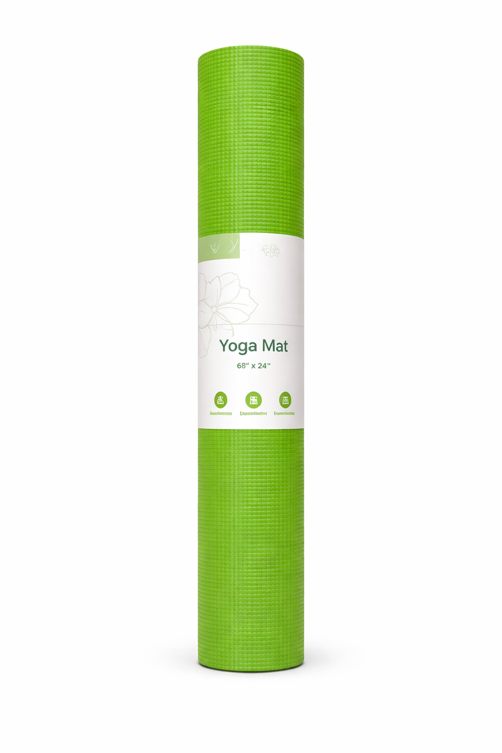 Green Yoga Mat, 68x24