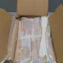 50 Sets Wooden Hand Fan Wood Handheld Folding Fans with Organza Bags and Thank You Tag and Tassels Wedding Party Favors