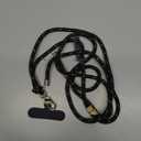 Kaptron Universal Phone Lanyard with Wrist Strap, Adjustable Crossbody Cell Phone Lanyard Neck and Wrist Strap with 2 Lobster Clips (Black White Checker)