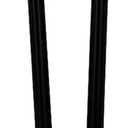 Heavy Weight Capacity 39.4"/100cm Garden Swing Replacement Rods with 90 Degree Angled Ends, Matte Black Metal Round Rods for Hanging Swing Seat to Frame(2PCS/CTN)