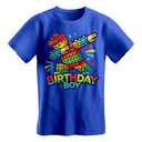 Birthday Boy Dabbing Master Builder Blocks Bricks B Day T-Shirt Small