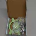 Vibrating Teether for Baby | Sensory Toys for Kids with Autism | Toddler Travel Essential Teething Toys for Babies 618 Months, USB Chargeable & 3X Gentle Vibration Settings (Green)