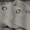 NICETOWN Natural Flax Linen Bedroom Curtains 90 inches Long, Grommet Semi Sheer Vertical Drapes Privacy Added with Light Filtering for Living Room/Home Office, W55 x L90, 2 Pieces