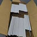 HORLIMER 9x6x2 inches Shipping Boxes Set of 50, White Corrugated Cardboard Box Literature Mailer