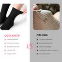 COOLMATE Pilates Socks with Grips for Women, Yoga Socks, Crew Non Slip Women for Barre, Pilates Gifts for Women (A-06k. 4 Pairs Ruffle Black/White/Light Purple/Pink)