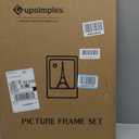 Upsimples 16x24 Picture Frame, Display Pictures 14x20 with Mat or 16 x 24 Without, Wall Hanging Poster Frames, Black, 1 Pack