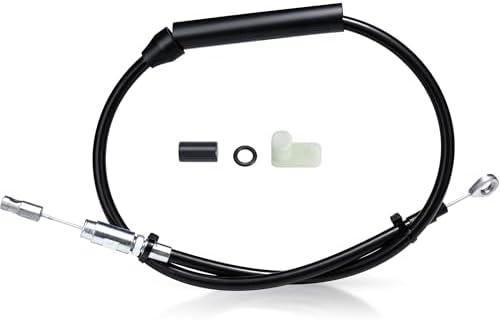 MoKitDora 45.5" Upper Clutch Cable Extension for 2018-later Harley Softail and 2021-later Touring Street Electra Road Glide King, Black