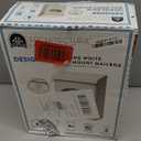 Architectural Mailboxes Designer Galvanized Steel, Locking Wall Mount Mailbox, White with Satin Nickel