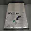 MIULEE 100% Blackout Linen Textured Curtains for Bedroom Solid Thermal Insulated Cream Grommet Room Darkening Curtains & Drapes Luxury Decor for Living Room Nursery 52 x 84 Inch (2 Panels)