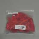 Lilosy Plus Size Sexy Cute Underwire Push Up Strappy Heart Embroidered Mesh Sheer Lingerie Set for Women Bachelorette See Through Bra and Panty 2 Piece Red, XXL