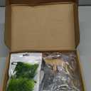 26 Pcs Amphibious Animals Figurines Toys Diorama Project Kit Plastic Reptile Lizard Snake Playset Cake Toppers Model Trees for Kids Toddlers Educational Learning Birthday Gift(Tray Not Included)