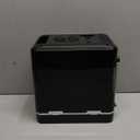 Mini Fridge, 6 Cans Small Refrigerator with Dimmable LED Light & Mirror Door, Portable Thermoelectric Cooler/Warmer for Bedroom, Office, Car and Gaming Room AC/DC Power