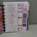 Happy Planner Disc-Bound Planner Jan.Dec. 2026, Includes 3 Extra Months and 2 Sticker Sheets, Classic Size, 7" x 9.25", Dashboard Layout, Blue Botanical Year