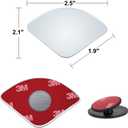 2 x Verivue 2.5-Inch Fan-Shaped Blind Spot Mirrors for Cars, Universal Fit, HD Convex Wide Angle, Stick-On Frameless Side Mirror Blindspot, Adjustable Design Blind Spot Mirrors 2-Pack