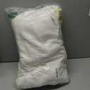 Extra Wide Pinch Pleat Curtains 96 Inches Long for Patio Sliding Glass Door Cream Linen 100 Inch Wide Curtain Memory Trained Pleated Drapes with Hooks Rings Semi Sheer 100x96 Curtain for Large Window (Natural)