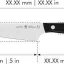 HENCKELS Dynamic Razor-Sharp 5.5-inch Compact Chef Knife, German Engineered Informed by 100+ Years of Mastery, Black/Stainless Steel
