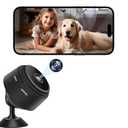 Hidden Camera,2K Mini Camera,Nanny Cam Hidden Camera,WiFi Spy Camera with Night Vision & Motion Detection,Wireless Indoor Security Camera for Pet/Baby/Nanny