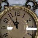 Vintage Wall Clocks Living Room,Decorative Antique Large Wall Clocks,21" x 15" Digital Retro Silent Wall Clock Battery Operated for Bedroom Kitchen Entryway Office Decor