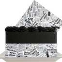 Edible Newspaper Print Cake Image Border Extra Breaking News Theme Cake Decoration -2ct (Regular)