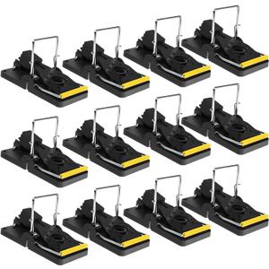 12 Pack Mouse Traps Indoor for Home, Reusable Mice Traps for House, Safe No Touch Humane Snap Traps, Small Mice Catchers for Home Indoor, Quick-Set Mousetraps Effective