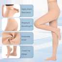 15-20mmHG Graduated Compression Pantyhose for Women Men,Closed Toe/ Open Toe /Footless Medical Compression Tights, Support Hose, Compression Leggings for Varicose Veins, Edema, 3XL