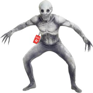 Morphsuits The Rake Costume for Kids, Zalgo Scary Halloween Costume for Boys, Creepy Kids Outfit, Fun Dress-Up, Large (Gray)