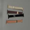 Slim Braided with Magnetic Clasp Compatible with Apple Watch Bands 42mm 44mm 45mm 49mm Women Men, Thin Elastic Nylon Loop Sport Strap for iWatch