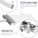 Simple Deluxe Air Pump with Adjustable Air Flow Outlets for Aquarium, Fish Tank and Hydroponic Systems (602 GPH*1-New, 18W)