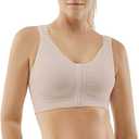 CAREFIX Bree Post Breast Augmentation Bra | Comfortable Post Breast Reduction Surgery Bra (Medium, Tan)