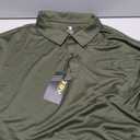 Rdruko Men's Polo Shirts Short Sleeve Quick Dry Outdoor Golf Sports Shirts with Pocket (4X-Large, 01 N-army Green)